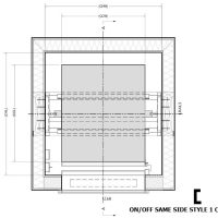 On/Off same side Dumbwaiter cab style